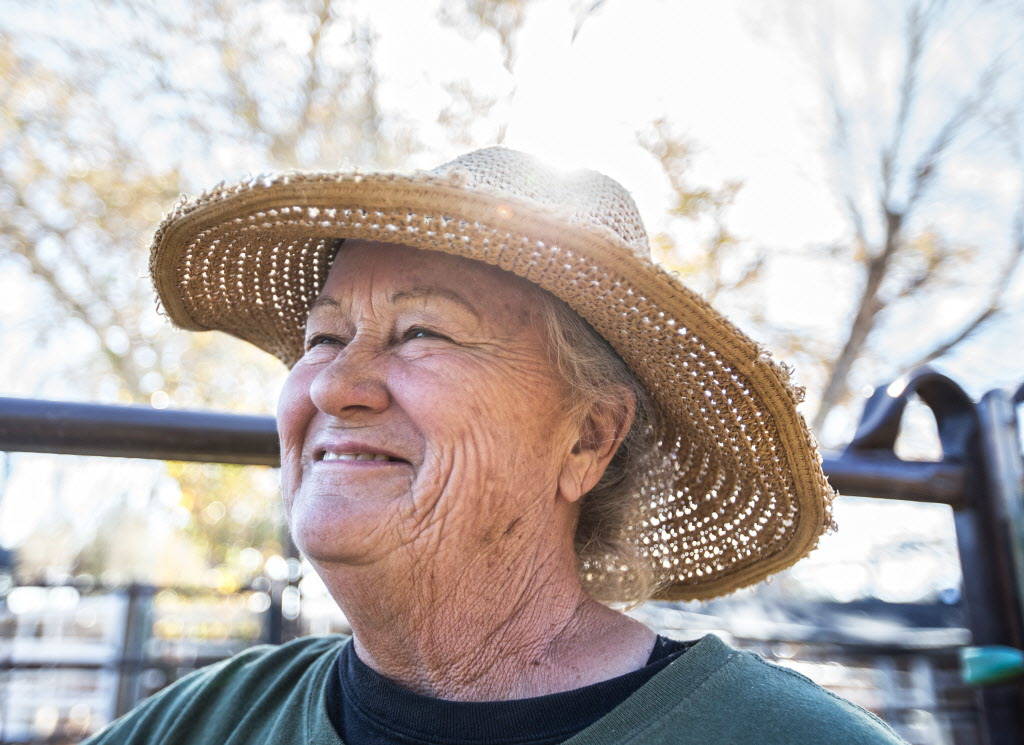 Sharon Linsenbardt, the owner of Las Vegas Farm and Barn Buddies Rescue, on Saturday, January 1 ...