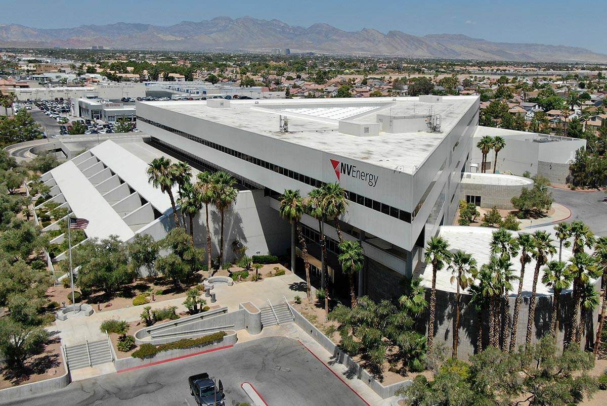 NV Energy's headquarters building on 6226 West Sahara Avenue as seen on July 24, 2020, was purc ...