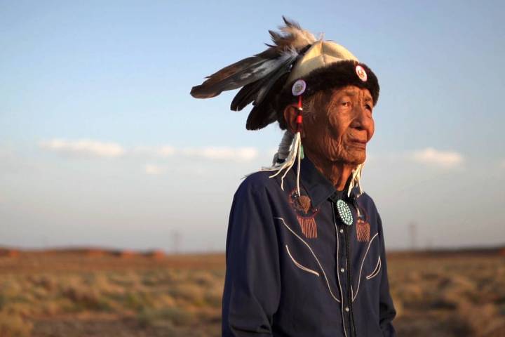 Jones Benally, early 90s, is a traditional Navajo medicine man. He is recognized by the state o ...