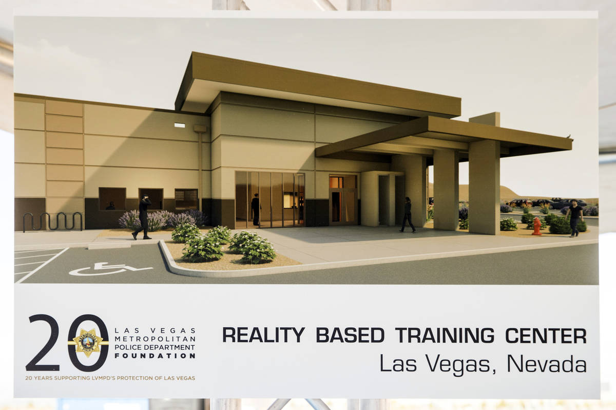 Display piece of the Las Vegas Metropolitan Police Department Reality Based Training Center cur ...