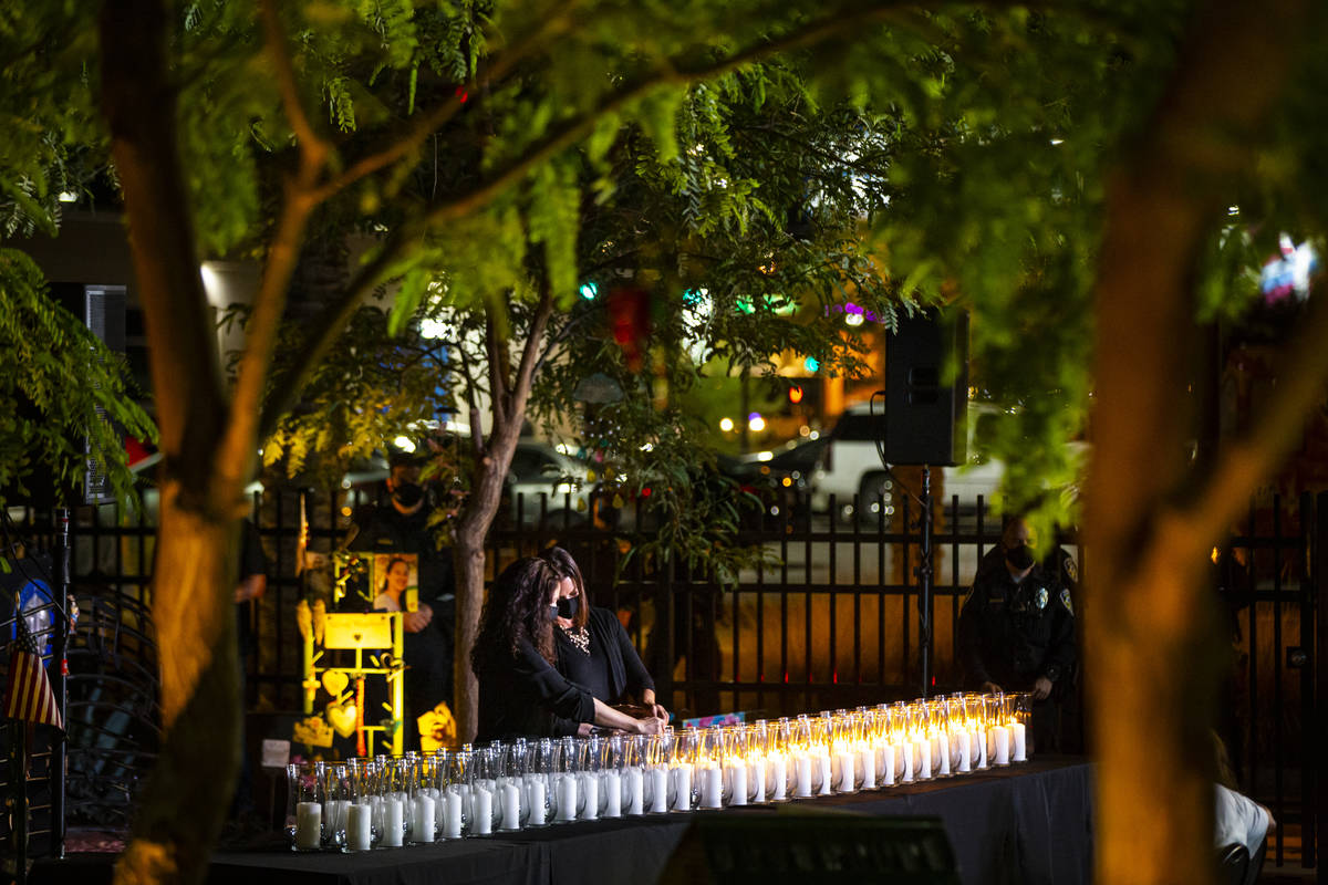 Mauricia Baca, left, of Get Outdoors Nevada, and Jasmine Freeman, special events administr ...