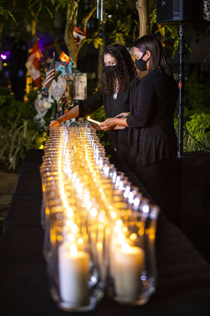 Mauricia Baca, left, of Get Outdoors Nevada, and Jasmine Freeman, special events administr ...