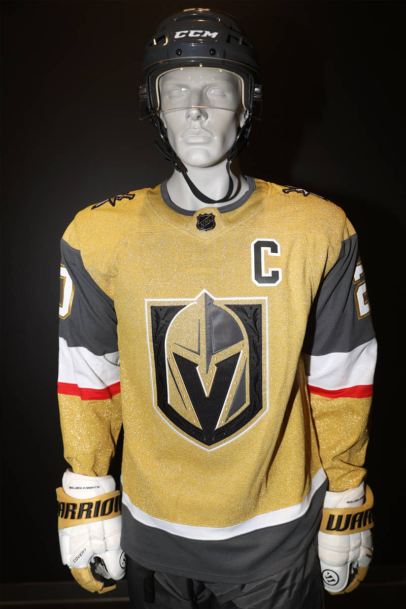 black and gold golden knights jersey