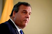 FILE - In this Nov. 29, 2017 file photo, New Jersey. Gov. Chris Christie speaks during a news c ...