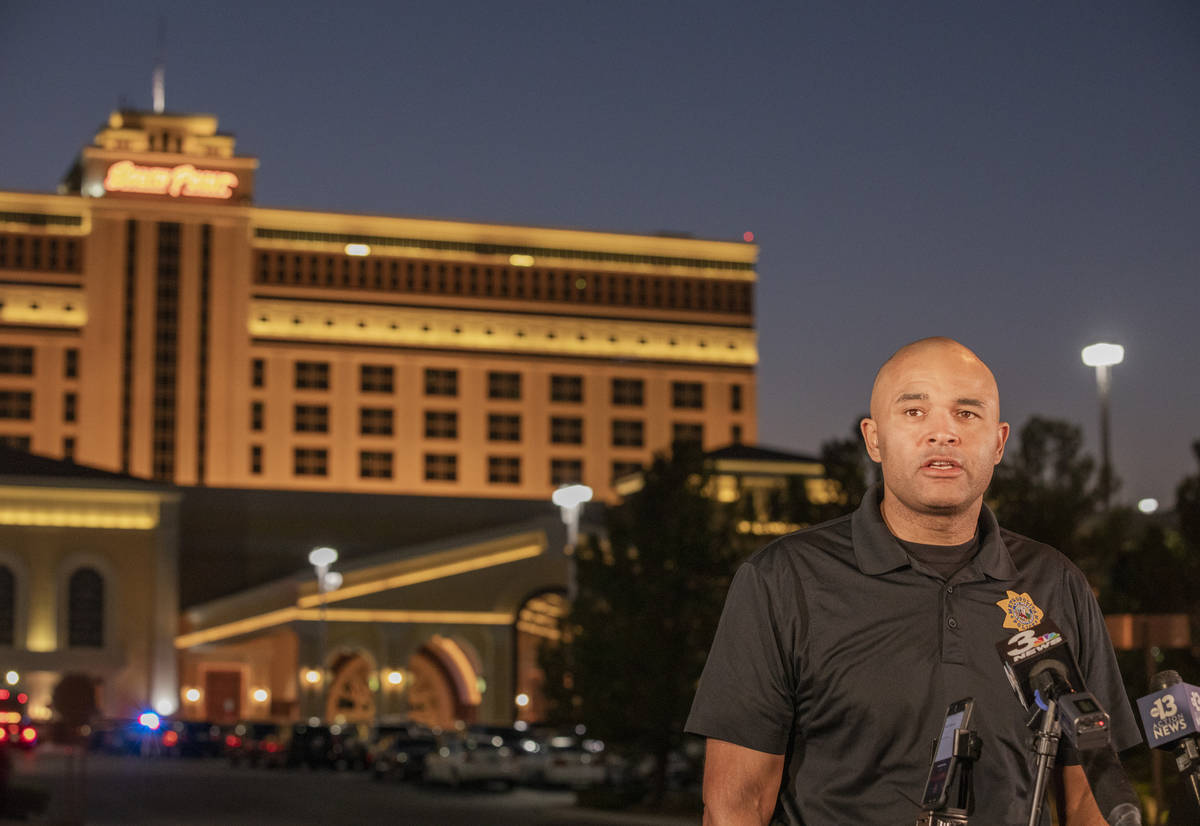 Metropolitan Police Department Lt. Ray Spencer gives a media briefing regarding a homicide inve ...