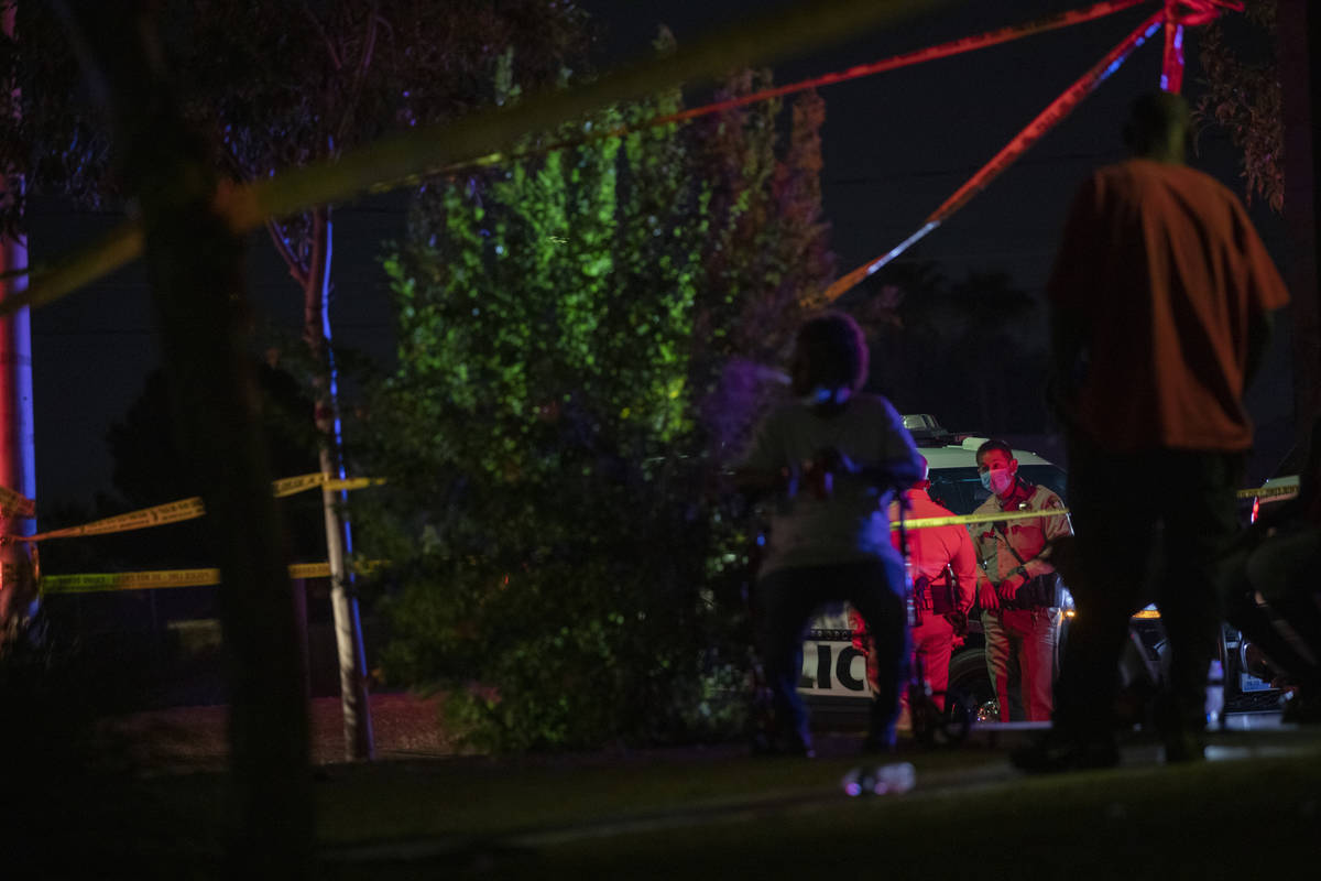 Police investigate the discovery of a dead child Monday, Oct. 5, 2020, on the 1700 block of H S ...
