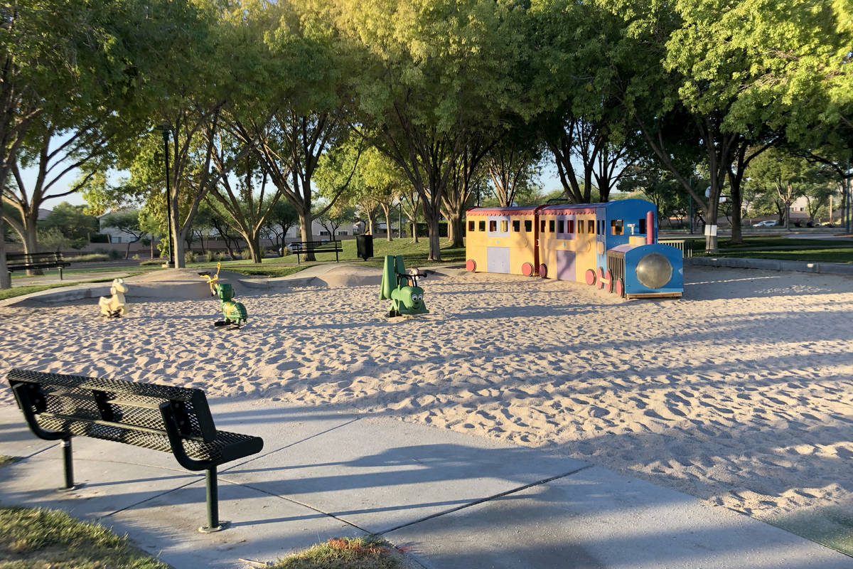The Arbors park in Summerlin is seen on Oct. 7, 2020. Summerlin parks have reopened after being ...