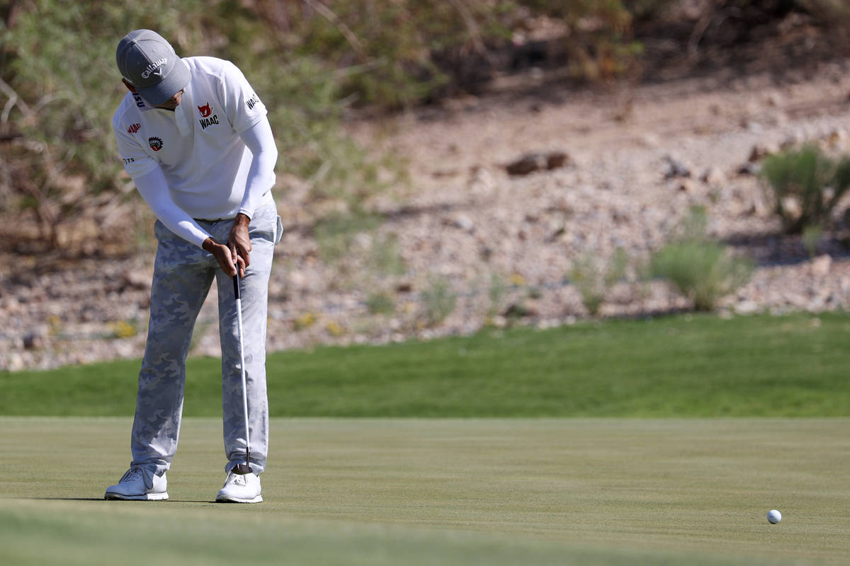 Kevin Na putts the ball during the Pro-Am event in the 2020 Shriners Hospitals for Children Ope ...