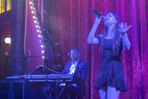 Angelina Alexon and Marcel Easts perform at Le Cabaret Bar at Paris Las Vegas on Saturday, Oct. ...