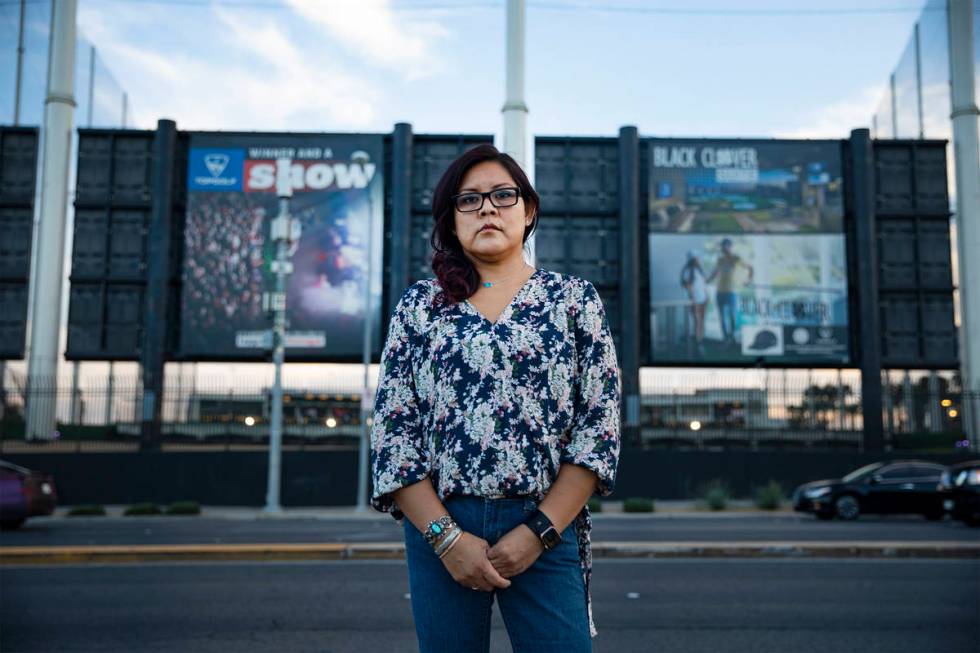 Ciara Williams is one of four former Topgolf Las Vegas kitchen employees who have come forward ...