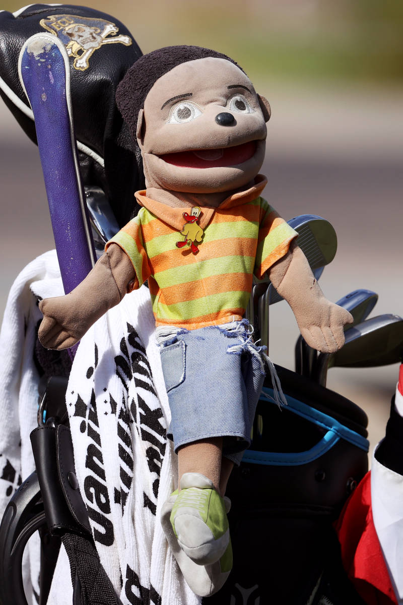The head cover on the driver club of Harold Varner III is seen during the 2020 Shriners Hospita ...