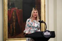 Ivanka Trump speaks during a signing ceremony for H.R. 1957 – "The Great American O ...