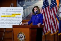 Speaker of the House Nancy Pelosi, D-Calif., questions President Donald Trump's fitness to serv ...