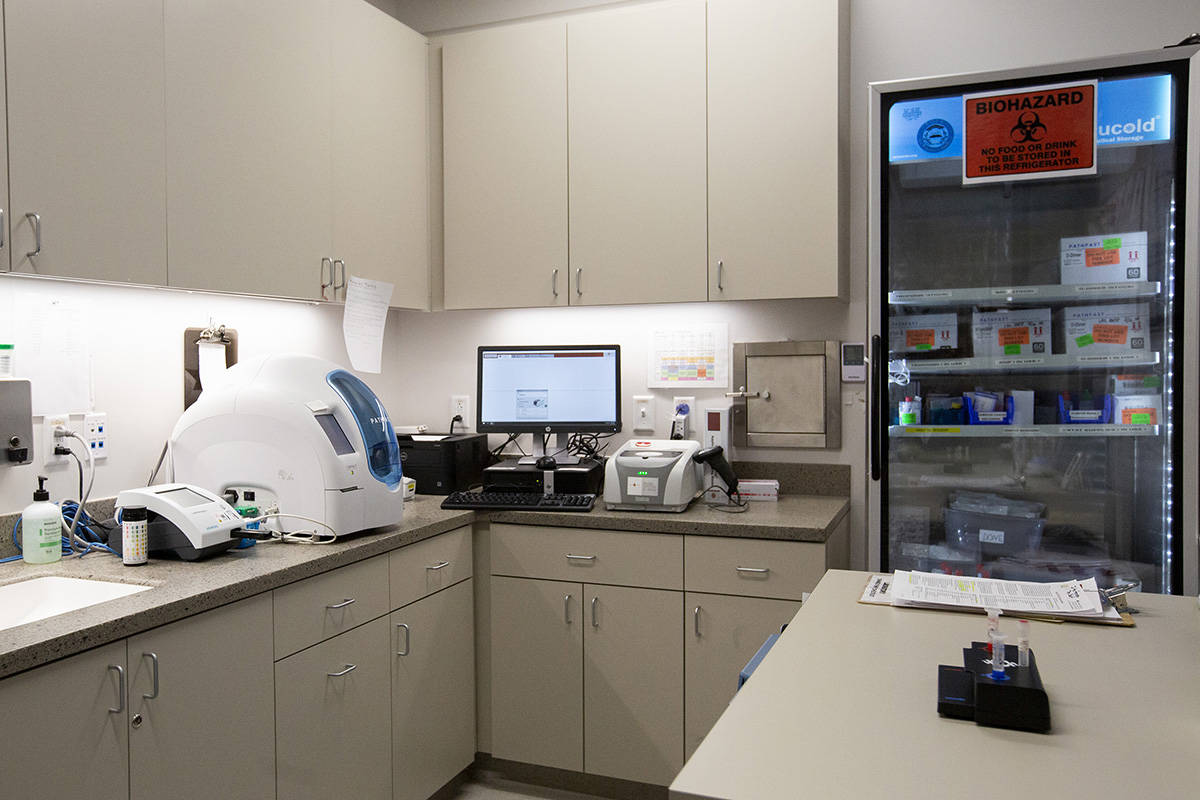 A lab where COVID-19 tests are processed at Elite Medical Center on Friday, Sept. 18, 2020, in ...