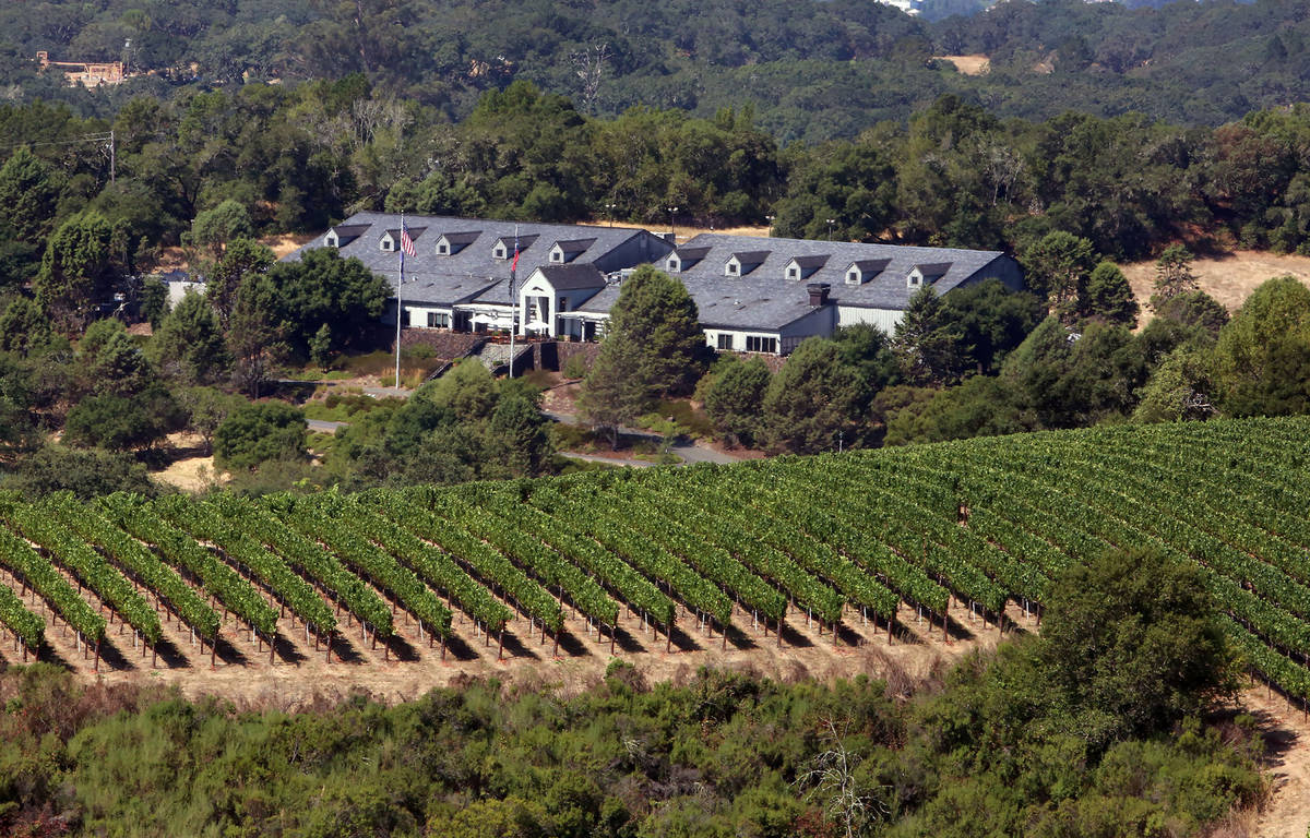 Chalk Hill Estate Vineyards and Winery, owned by the Vegas Golden Knights owner Bill Foley, in ...