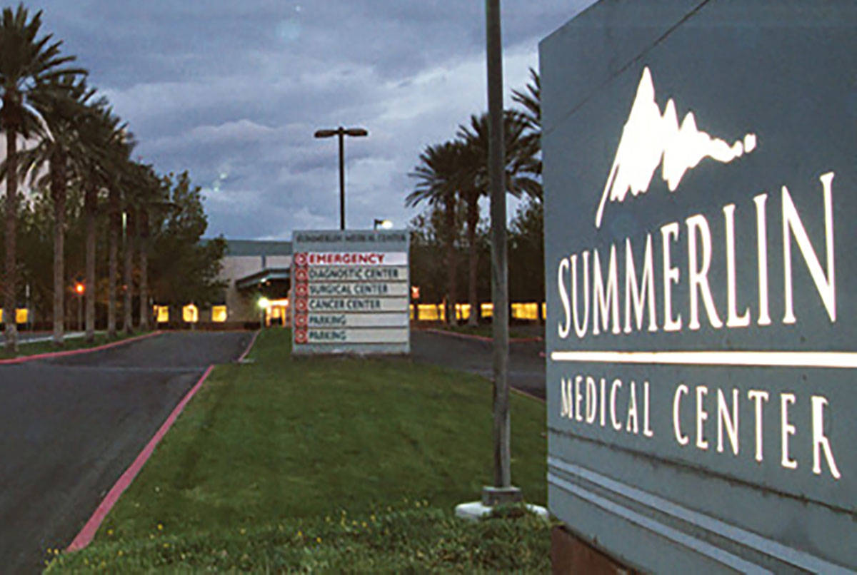 The computer networks of Valley Health System, which includes Summerlin Hospital Medical Center ...
