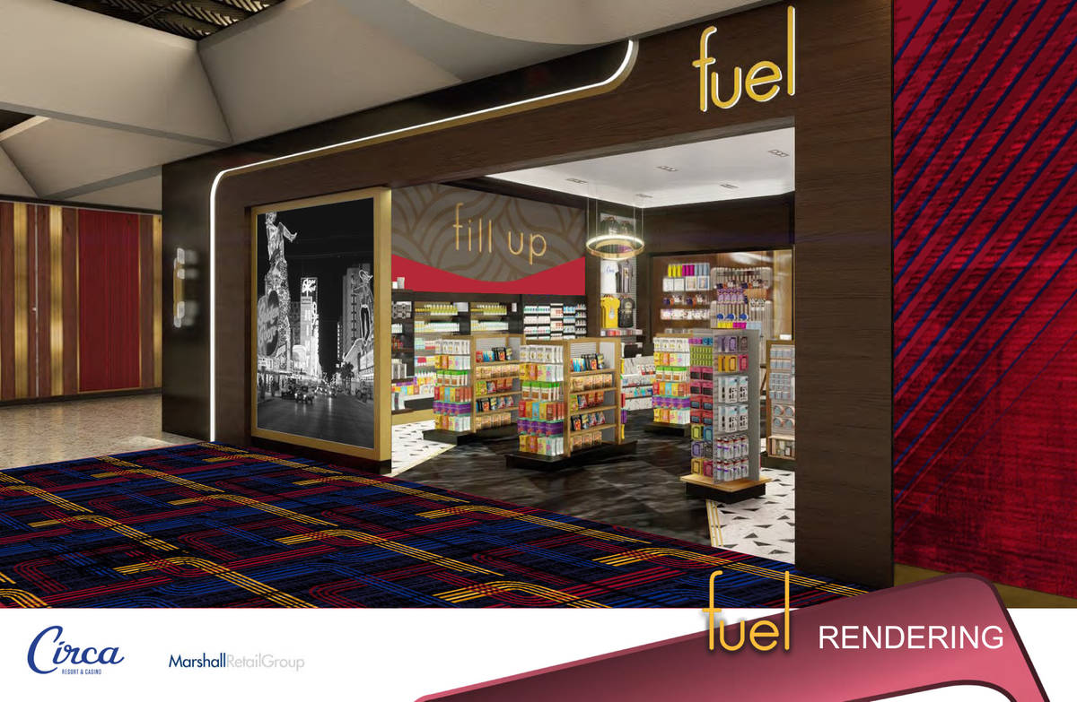 A rendering of Fuel, one of the retail components inside Circa. (Circa)
