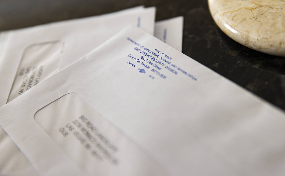 Letters from the Nevada Department of Employment, Training and Rehabilitation, that have been a ...