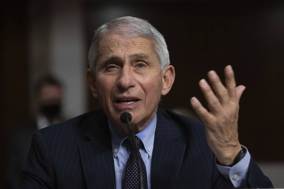 Dr. Anthony Fauci, Director of the National Institute of Allergy and Infectious Diseases at the ...