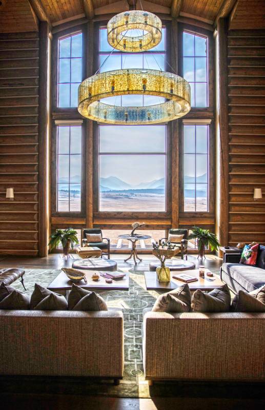 A custom home at Rock Creek Cattle Company on Friday, Oct. 9, 2020, in Deer Lodge, Mont. (Benja ...