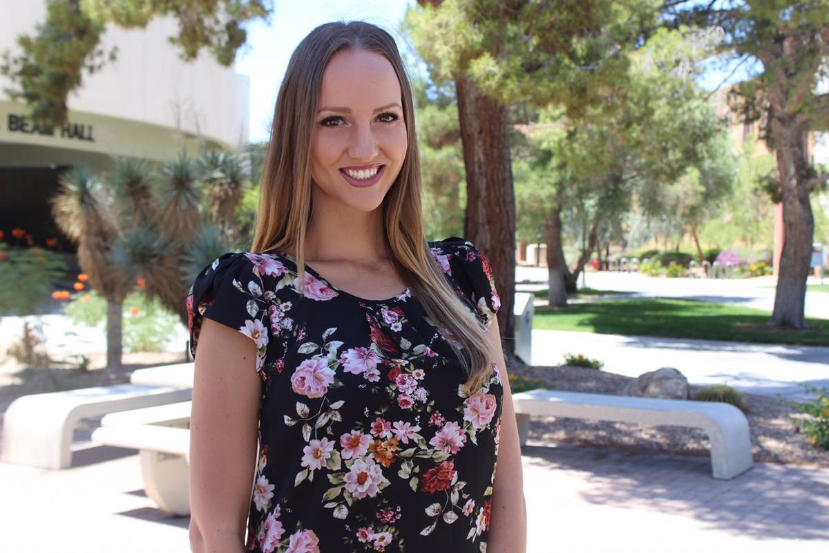 UNLV master's degree student Dr. Kristina Mihajlovski, a medical doctor from Serbia, is one of ...