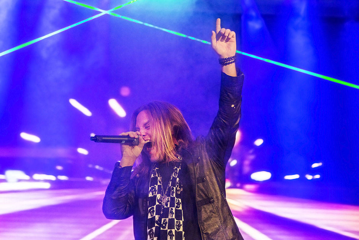Andrew Freeman is shown during 'Raiding the Rock Vault' classic rock revue on Monday, May 1, 20 ...