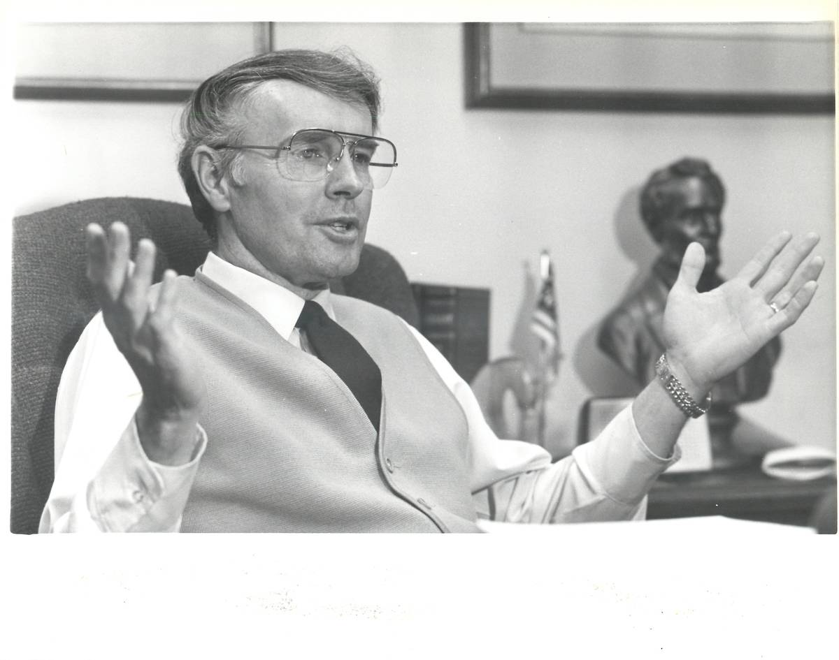 Judge Lloyd George seen in this 1984 file photo. (Review-Journal file photo)