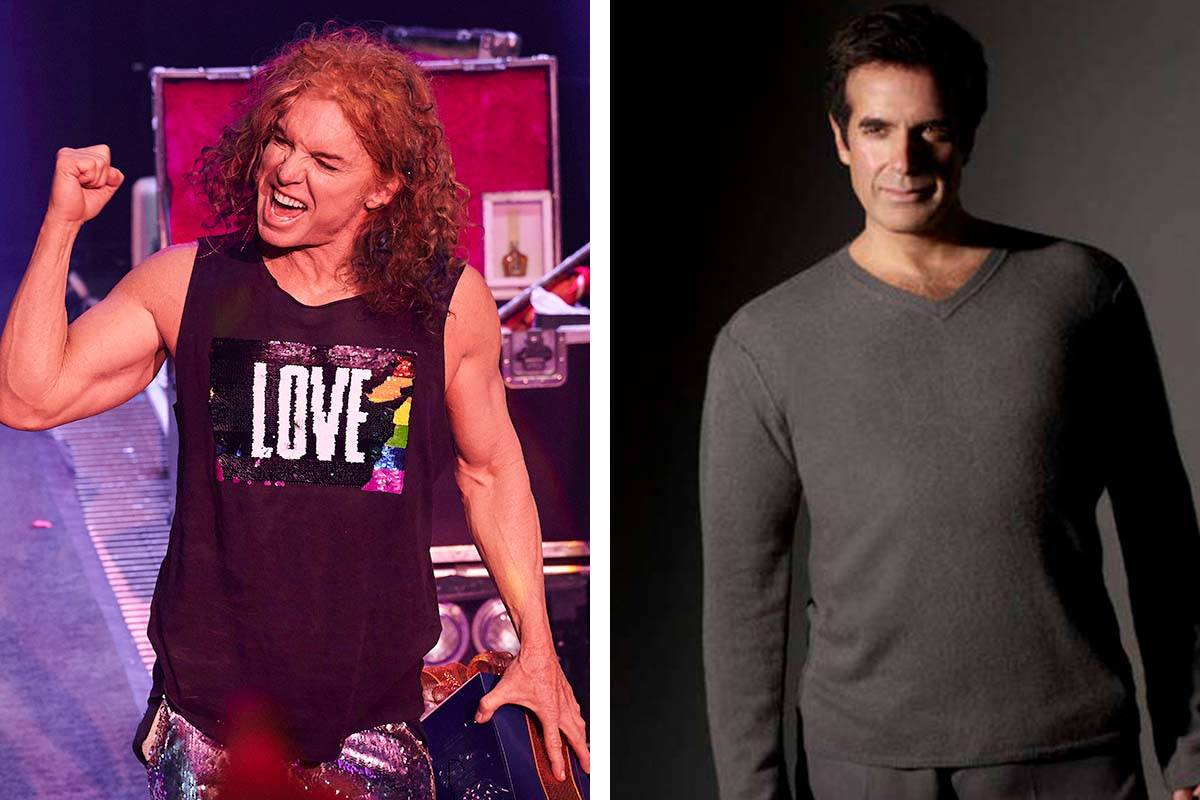 Carrot Top, left, and David Copperfield are part of the performers set to return to MGM Resorts ...