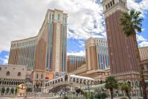 The Venetian is seen in Las Vegas in this March 17, 2020, file photo. (Benjamin Hager/Las Vegas ...