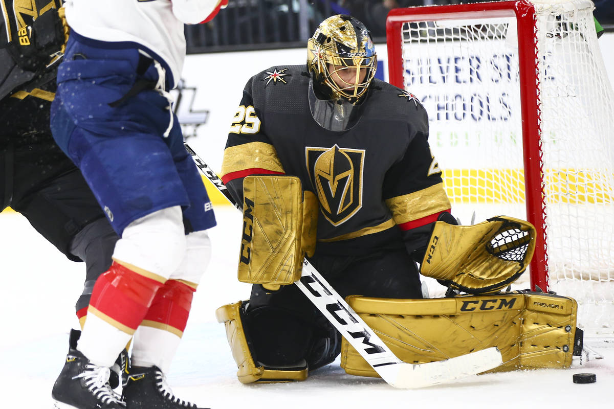 Marc-Andre Fleury turns back clock with new solid gold pads - The Athletic