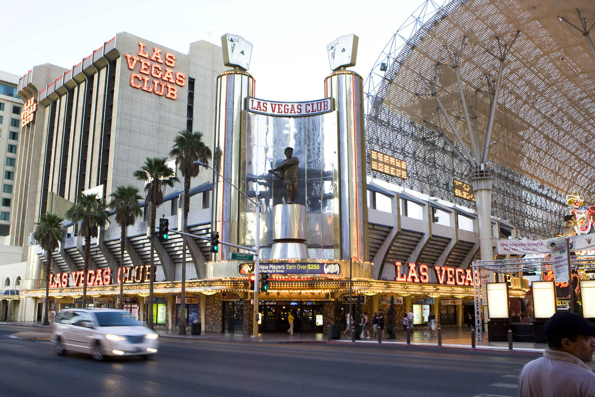 DUANE PROKOP/LAS VEGAS REVIEW-JOURNAL Las Vegas Club hotel-casino is shown August 5, 2010 in La ...