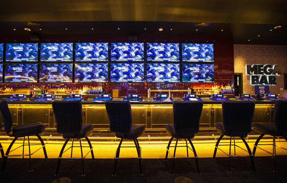 A partial view of the Mega Bar is seen during a tour of Circa, the first from-the-ground-up cas ...