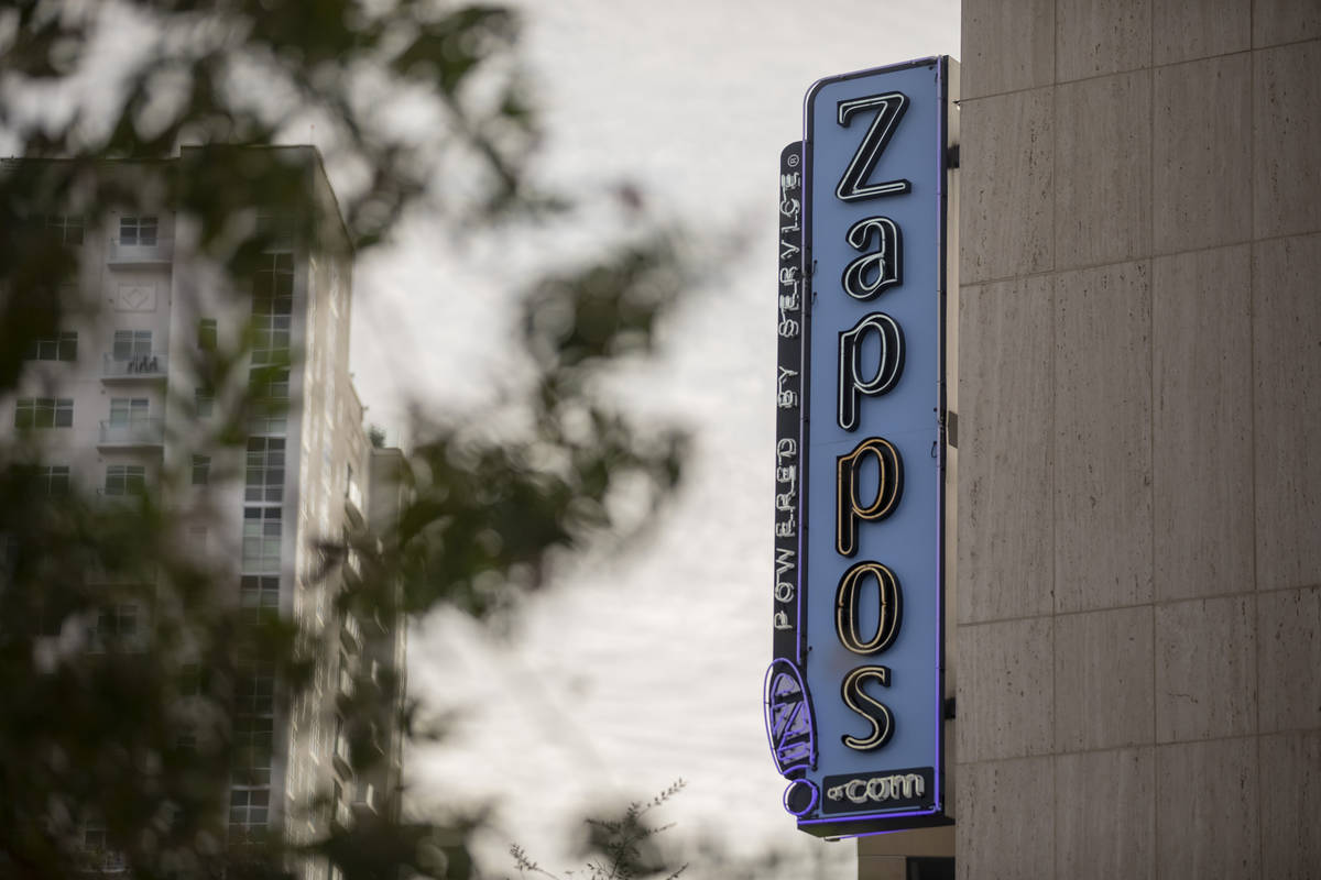 Zappos office space is seen in downtown Las Vegas on Thursday, Oct. 8, 2020. (Elizabeth Brumley ...