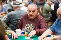 Sam Grizzle plays in the $1,000 buy-in Super Seniors No-limit Hold'em event at the World Series ...
