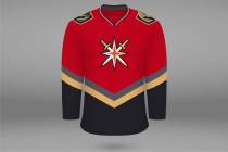 A mock-up of what the Golden Knights' "Reverse Retro" jersey may look like. (Wes Rand/Las Vegas ...