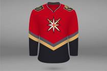 A mock-up of what the Golden Knights' "Reverse Retro" jersey may look like. (Wes Rand/Las Vegas ...