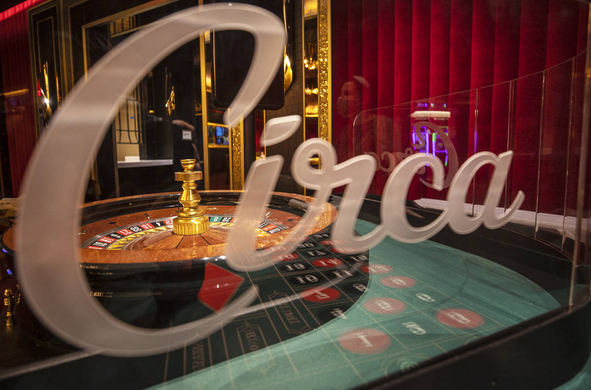 The roulette table in the high limit gaming area at Circa on Monday, Oct. 19, 2020, in Las Vega ...