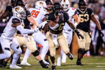 Wake Forest running back Christian Beal-Smith (26) carries against Campbell during an NCAA coll ...