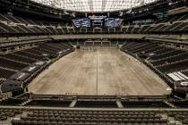 View of Allegiant Stadium from the 200 level on Friday, Sept. 18, 2020, in Las Vegas. (L.E. Bas ...