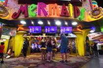 Mermaids Casino is seen at the Fremont Street Experience Saturday, June 25, 2016. Mermaids Casi ...