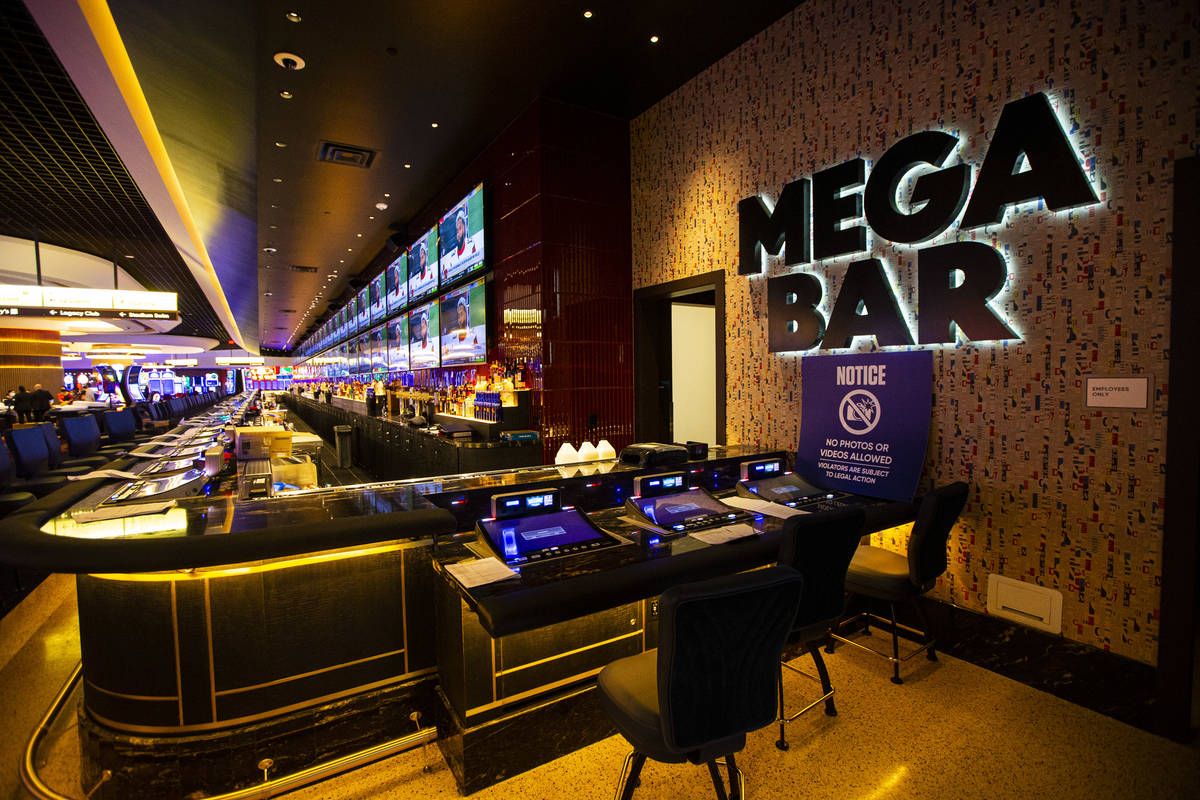 A partial view of the Mega Bar is seen during a tour of Circa, the first from-the-ground-up cas ...