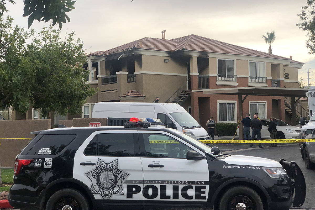 The Las Vegas Metropolitan Police Department and Clark County Fire Department continue their in ...