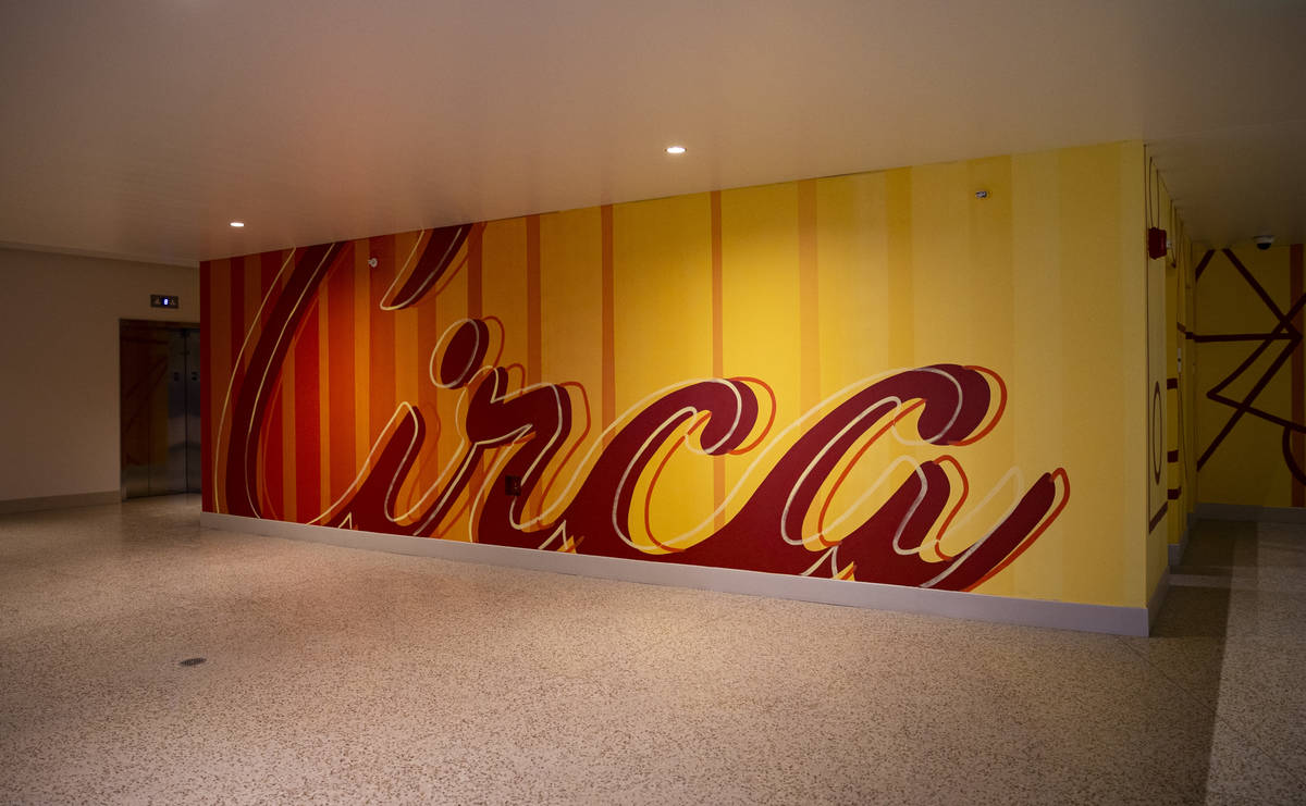 Signage for Circa on the first floor of Garage Mahal at Circa, the first from-the-ground-up cas ...