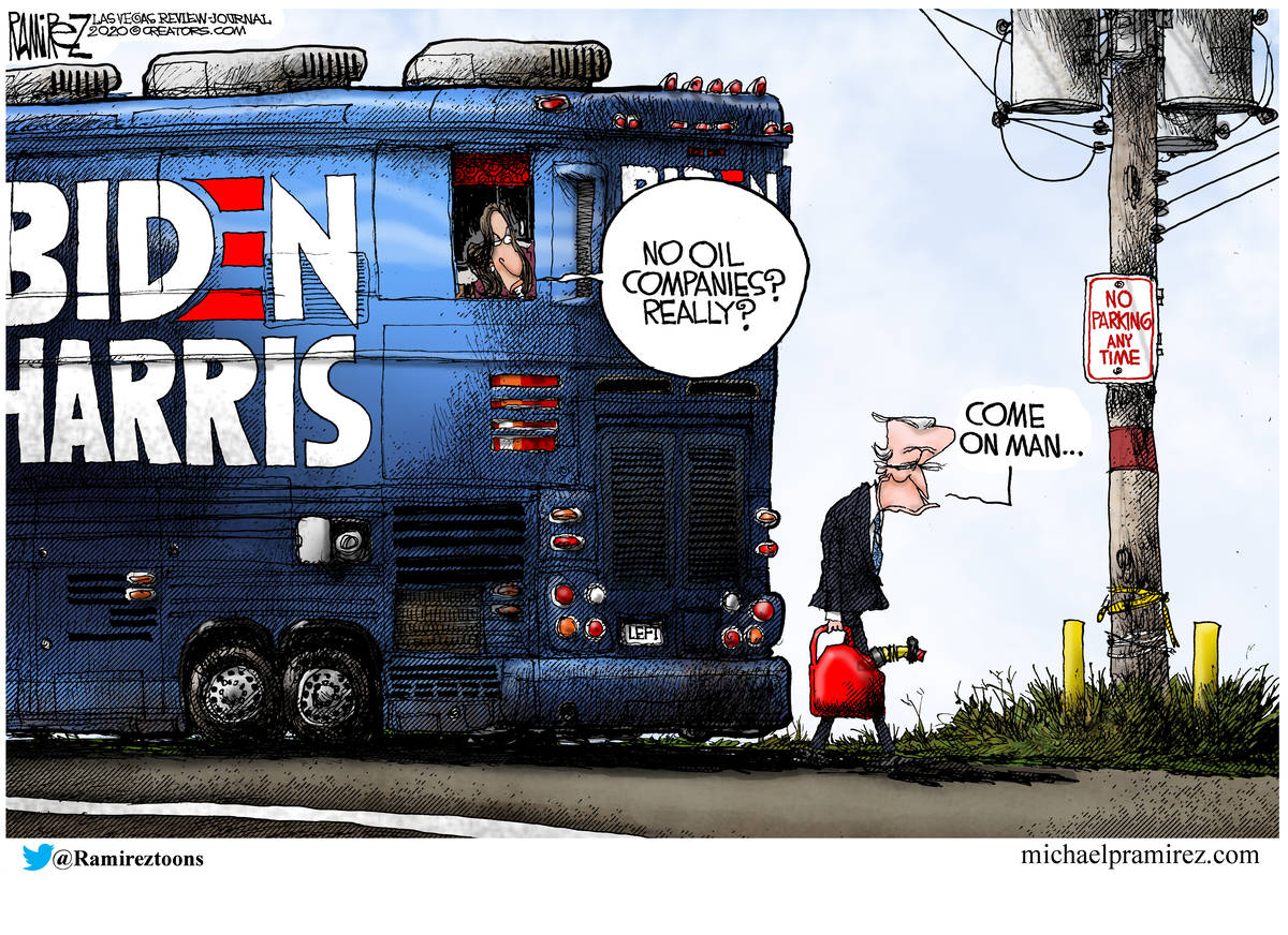 CARTOON The Biden bus Michael Ramirez Opinion