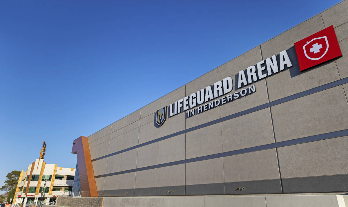 The Golden Knights' Lifeguard Arena on Monday, Oct. 26, 2020, in Henderson. (Benjamin Hager/Las ...