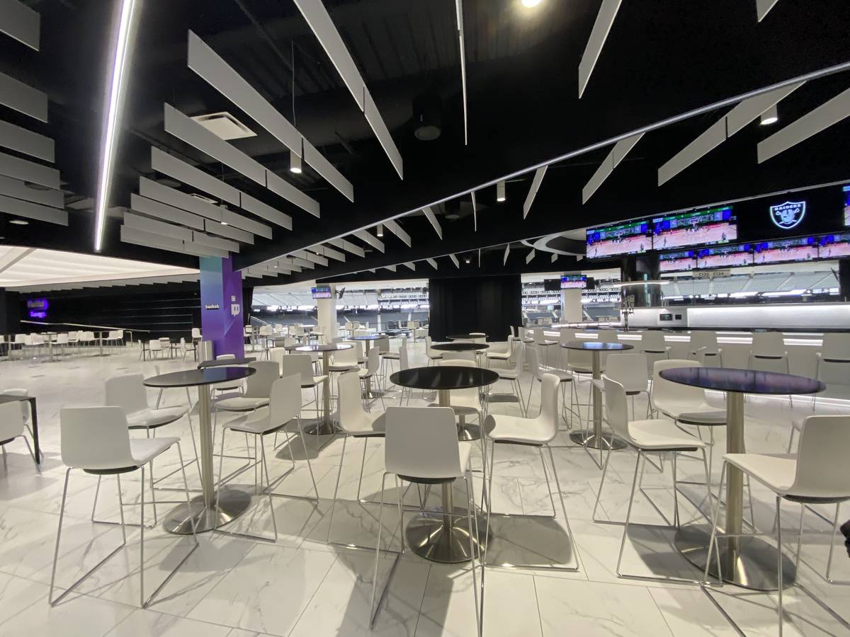 A look inside the Twitch Lounge inside Allegiant Stadium. (Mick Akers/Las  Vegas Review-Journal) | Las Vegas Review-Journal