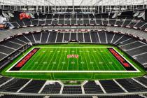 Allegiant Stadium is ready for UNLV's first home game of the 2020 season. (UNLV Athletics)