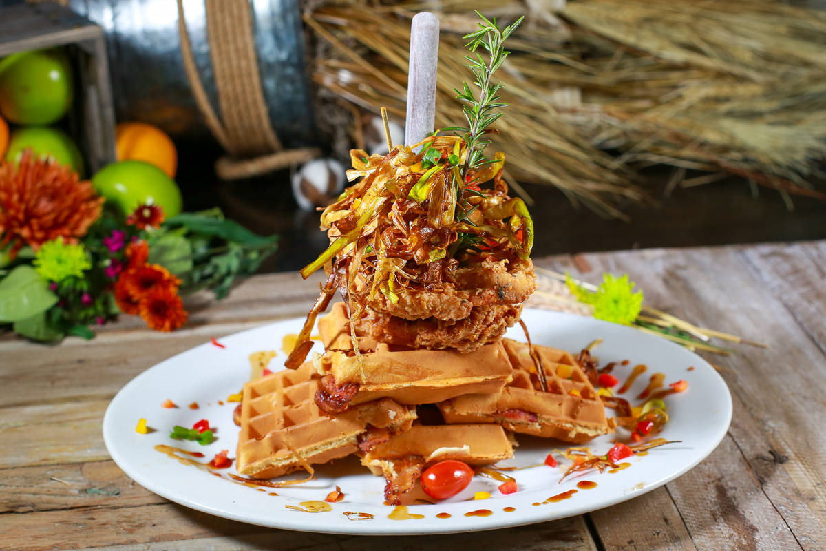 Andy’s World Famous Sage Fried Chicken & Waffles at Hash House A Go Go (Edison Graff)