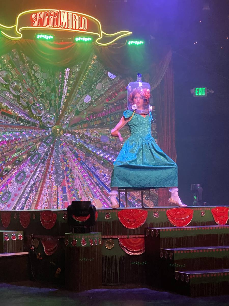 Penny Pibbets is shown in the return of "Absinthe" at Caesars Palace on Wednesday, Oct. 28,2020 ...