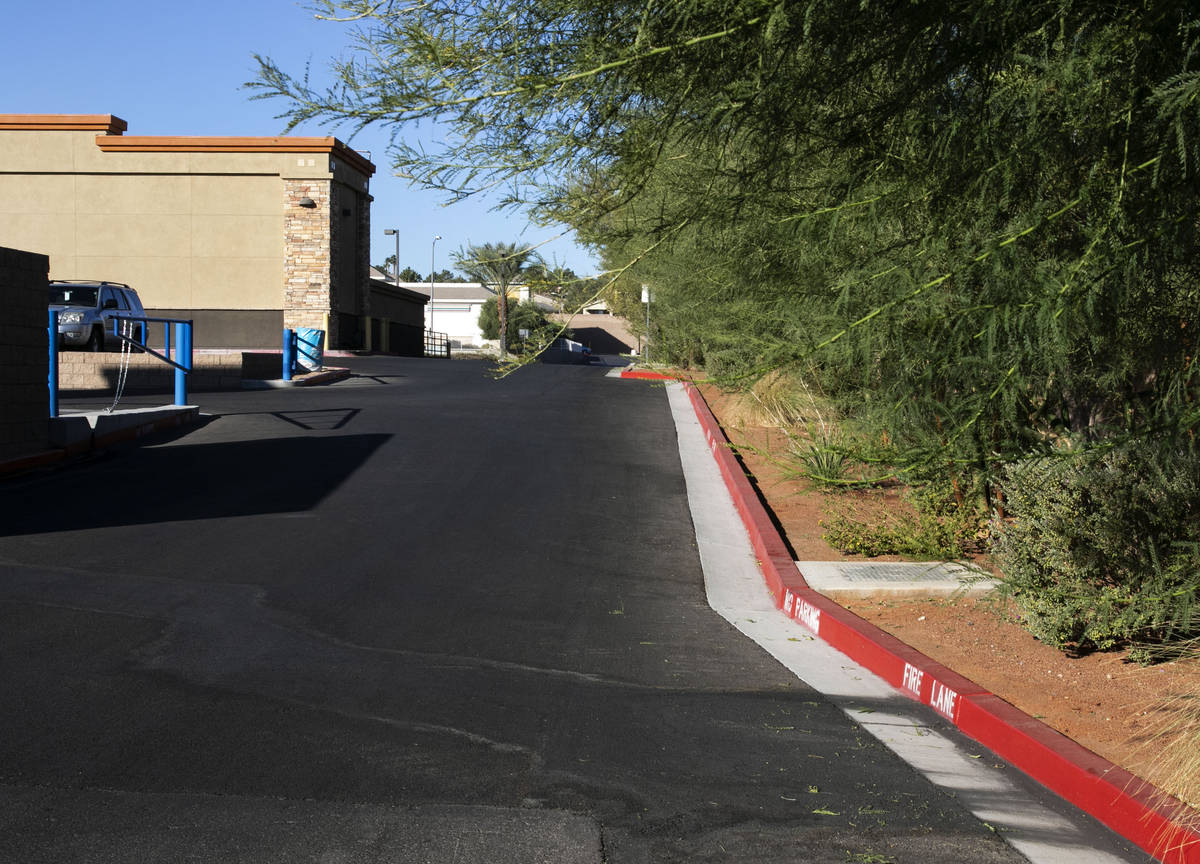 The alley behind the Quicky Wash at 1630 W. Sunset Road where Kory Lino, 17, was shot by Edward ...